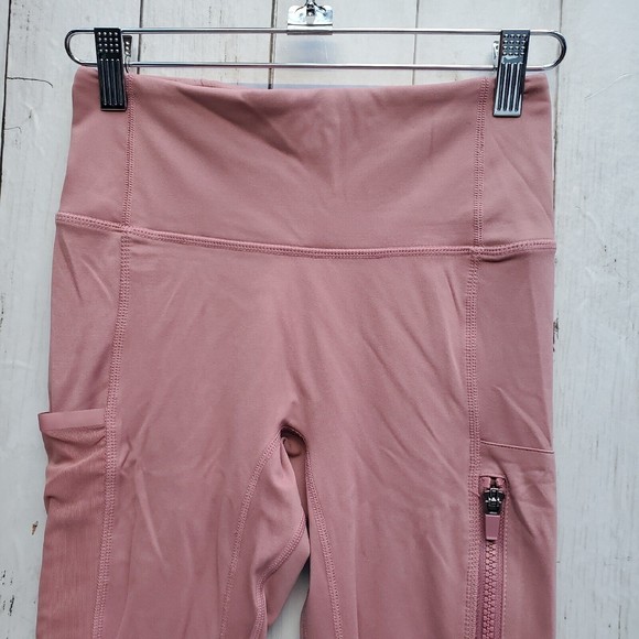 Fabletics Womens Leggings Pants Pink Power Hold Full Length Pockets No Size Tag - Picture 3 of 13